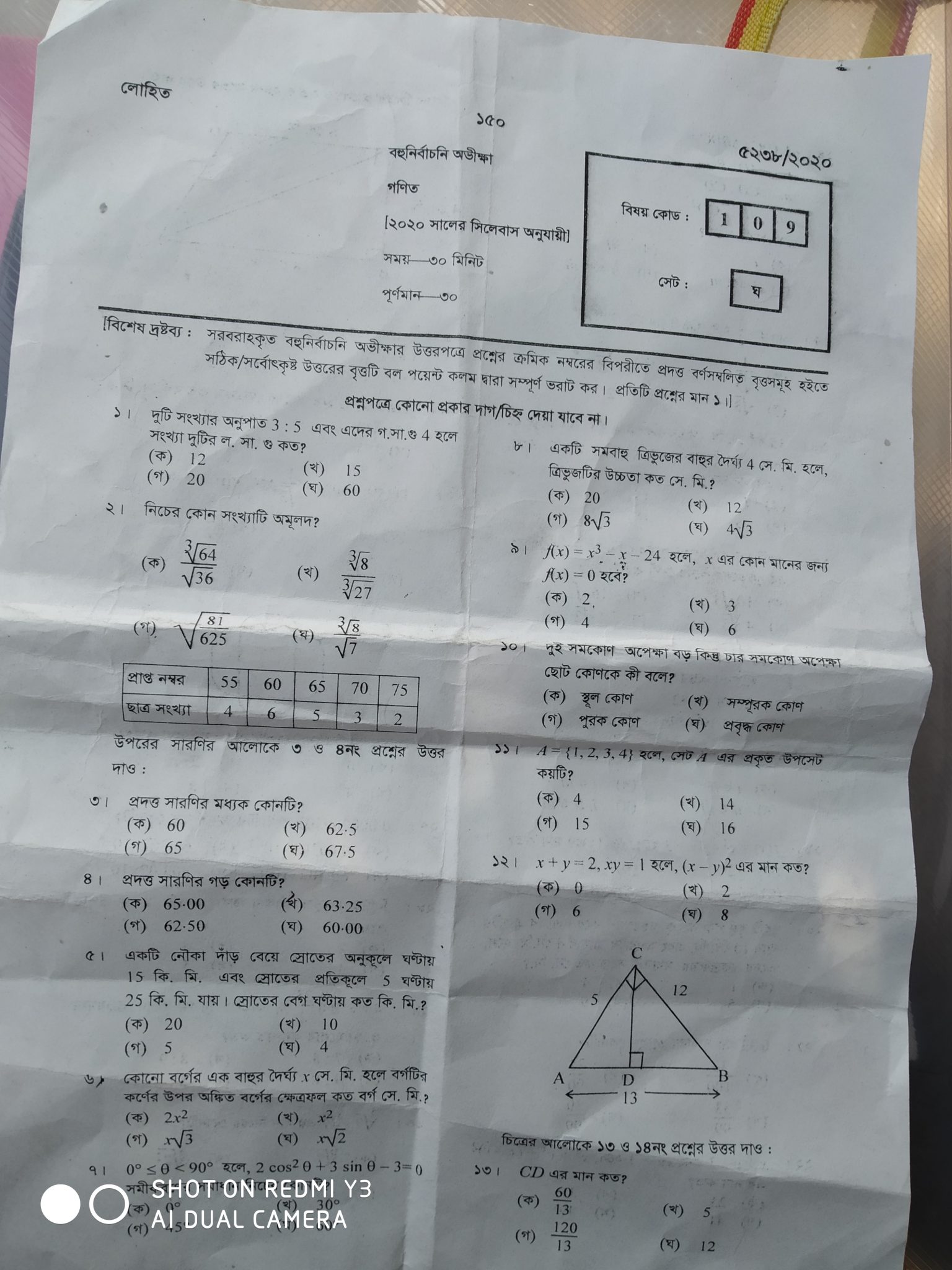 SSC Question & Answer 2020 All Board (সকল বোর্ডের প্রশ্নপত্র ও উত্তর)