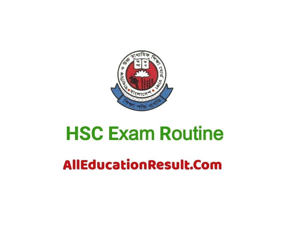 HSC Routine 2024 PDF (নতুন রুটিন) All Education Result