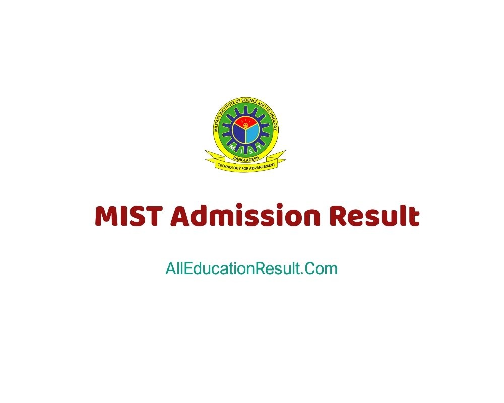 (দেখে নিন) MIST Admission Result 2024 Published Today by mist.ac.bd